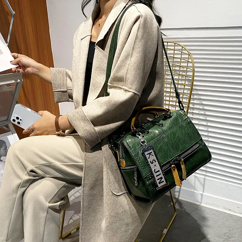 

Женская сумка 2021, новая трендовая модная сумка-мессенджер, простая сумка на одно плечо, сумки через плечо для женщин, женская сумка