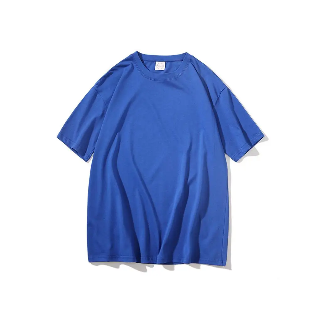 

Men Casual Solid Color Half Sleeve O Neck Soft Loose T-shirt Baggy Shirt Top Polyester Men Clothing 2021