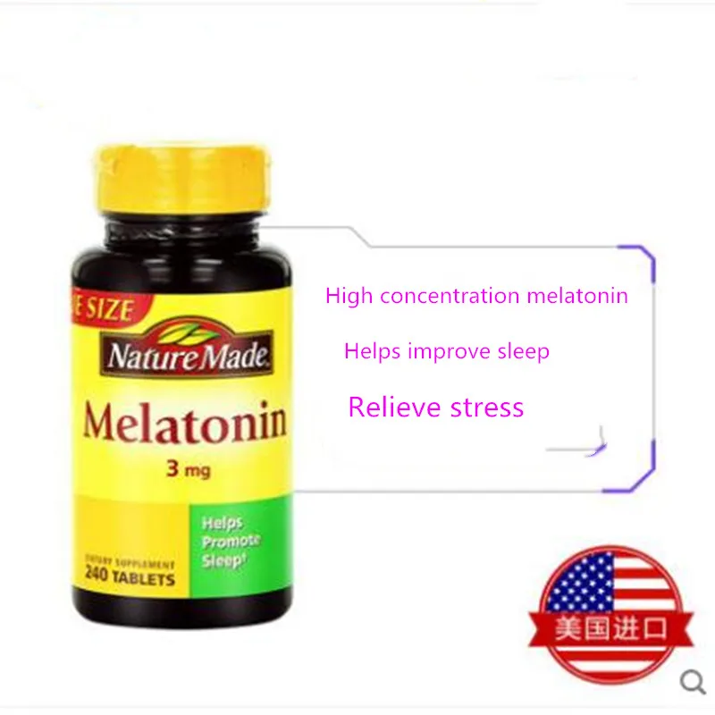 Концентрация мелатонина 240 таблеток импортированных из США для улучшения сна