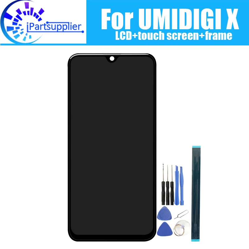ЖК дисплей UMIDIGI X + дигитайзер сенсорного экрана рамка в сборе 100% Оригинальный