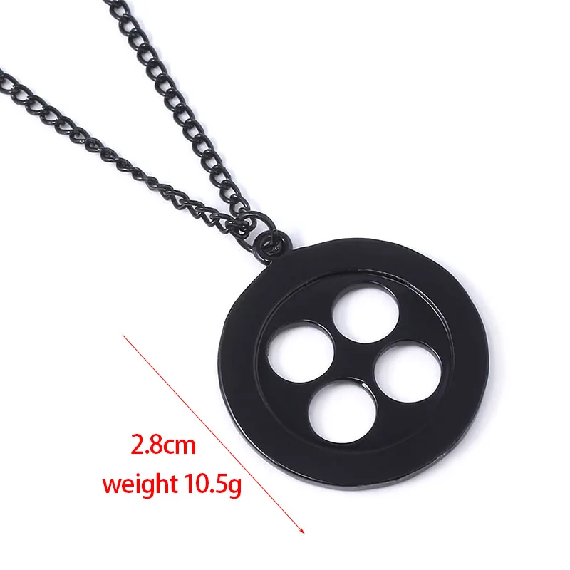 

Fashion Horror Movie Coraline Necklace Personality Halloween Key Skull Collar Necklace Dragonfly Hairpin For Women Jewelry Gift