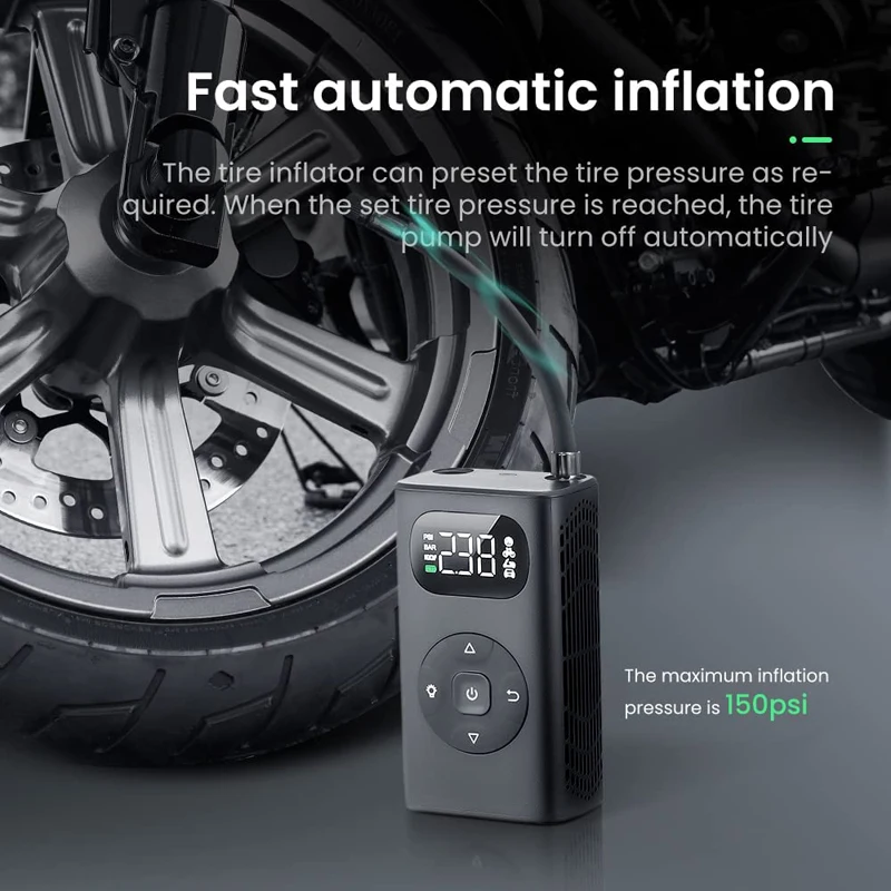 Компрессор автомобильный аккумуляторный 5000 мАч 12 В PSI | Автомобили и мотоциклы