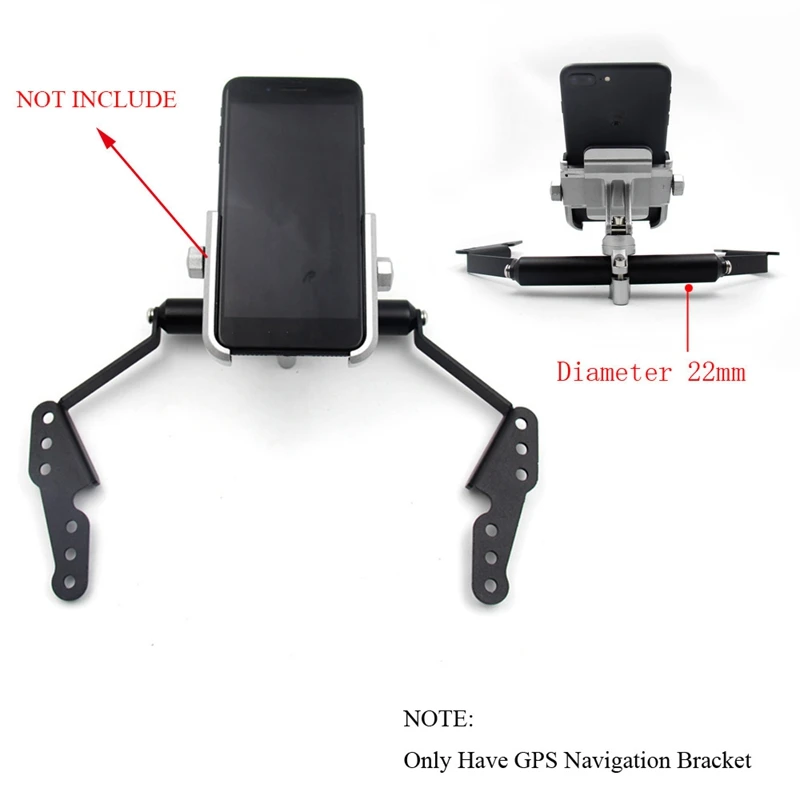 Держатель для телефона мотоциклетный 22 мм кронштейн GPS навигации регулируемый