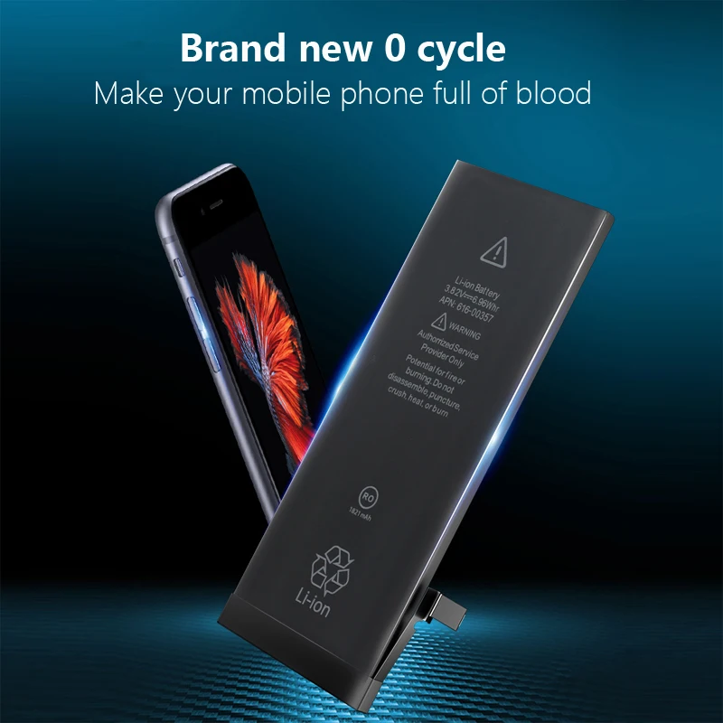 Аккумулятор QTDITUO мобильный телефон для iPhone X XS XR Xs Max 5 5S 5C SE 6 6S6 P 6SP 7 7P 8 8Plus высокая