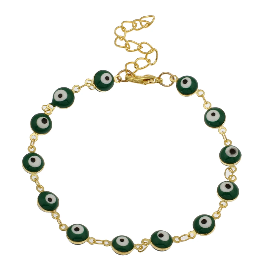 YYW Ethic Punk ювелирный браслет со сглаза браслеты золотистого цвета с цветной эмалью