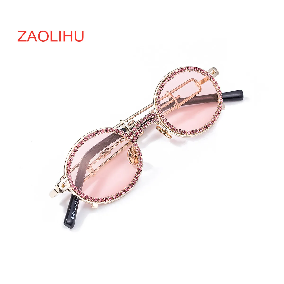 Женские круглые солнцезащитные очки зеркальные с золотыми и серебряными