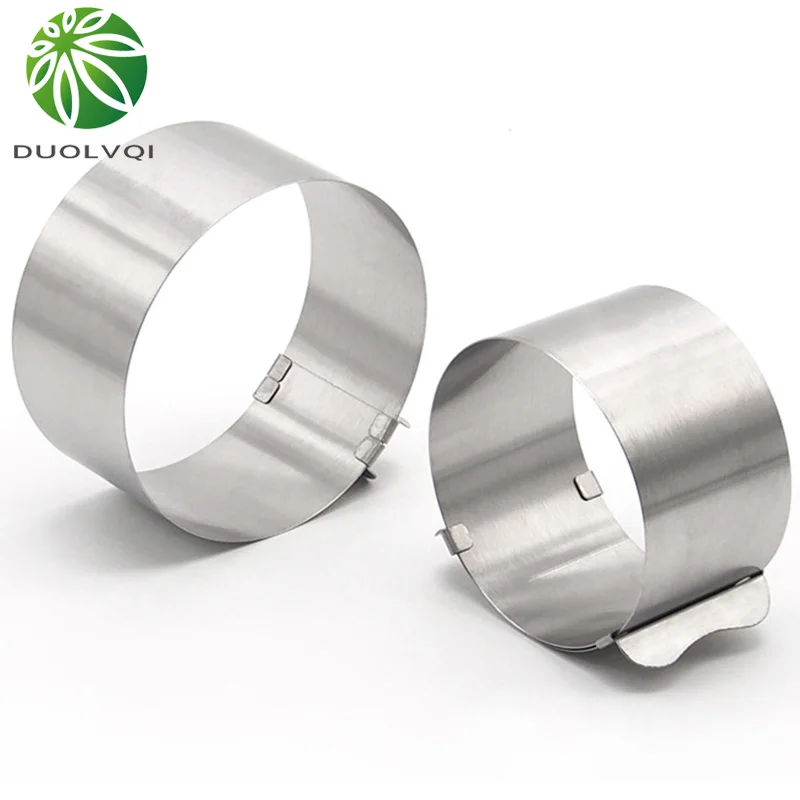 Duolvqi 16-30 см Регулируемая Многослойная ломтерезка для торта из нержавеющей стали выдвижной круговой мусс кольцевой режущий инструмент Круглый резак для торта