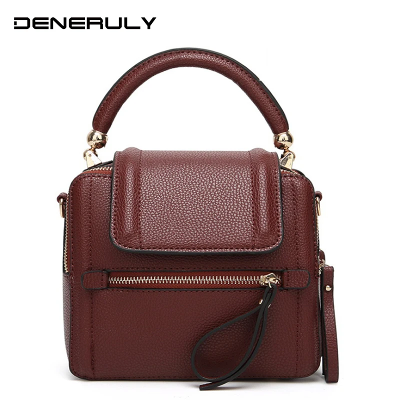 

Women's Small Leather Bag Vintage Tote Bags For Women 2019 Luxury Handbags High Quality Designer Crossbody Bags Sac Main Femme
