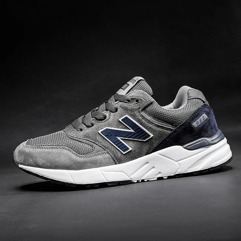 

New high-end men's and women's leather jogging shoes, fashionable outdoor couple casual sports shoes, Forrest Gump shoes