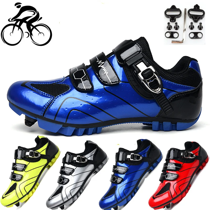 

Sapatilha Ciclismo Mtb Cycling Shoes Men Blue Outdoor Sport Bicycle Self-Locking Professional Racing Mountain Bike zapatillas