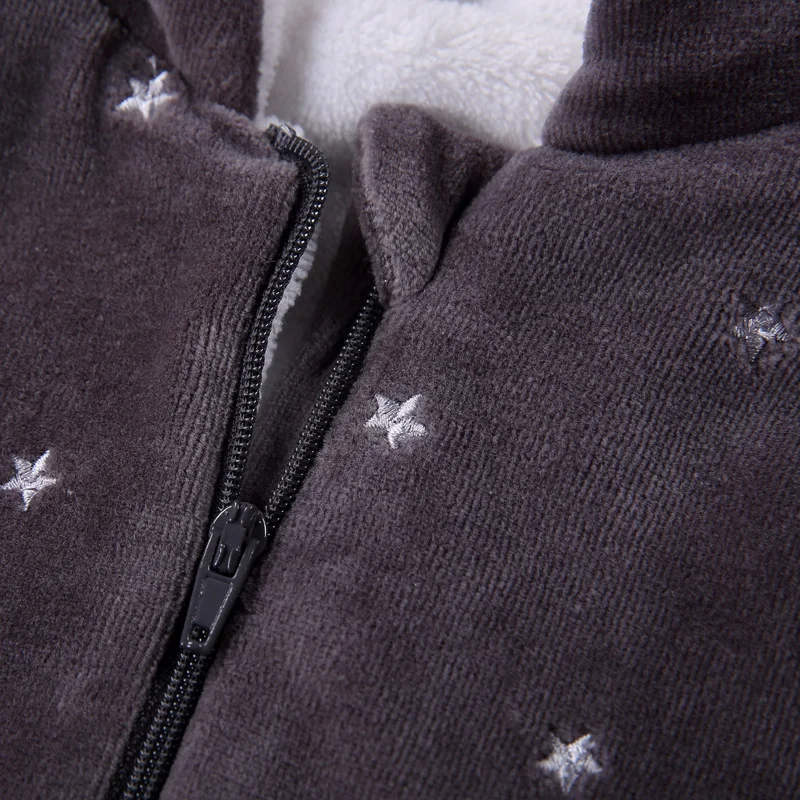 Newborn Baby Winter Thick Warm Clothes Hooded outfit Romper Unisex Boy&ampGirl Kids Rompers velvet Jumpsuit 0 3 6 9 12 18Month | Детская