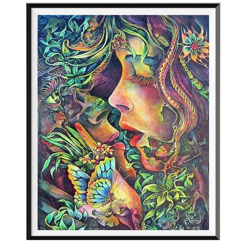 5D алмазная картина с лесным поцелуем стразы для рукоделия вышивка крестиком