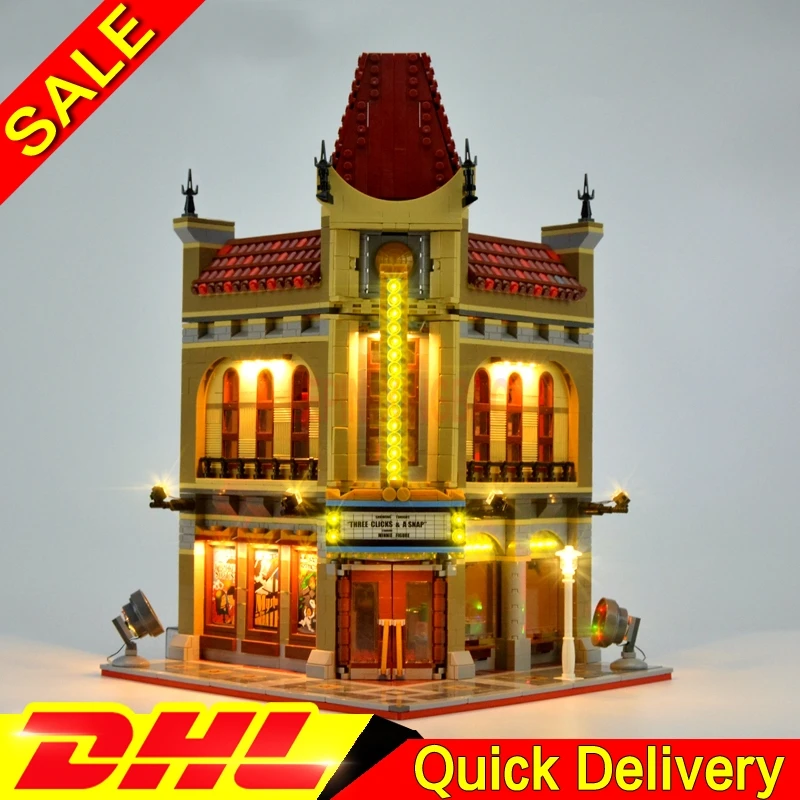 15006 and LED DIY светодиодный светильник LP 15006 2354 шт. дворцовые кинотеатры модель строительные блоки Набор совместимые части игрушек 10232 игрушки для детей - Цвет: 15006 and LED