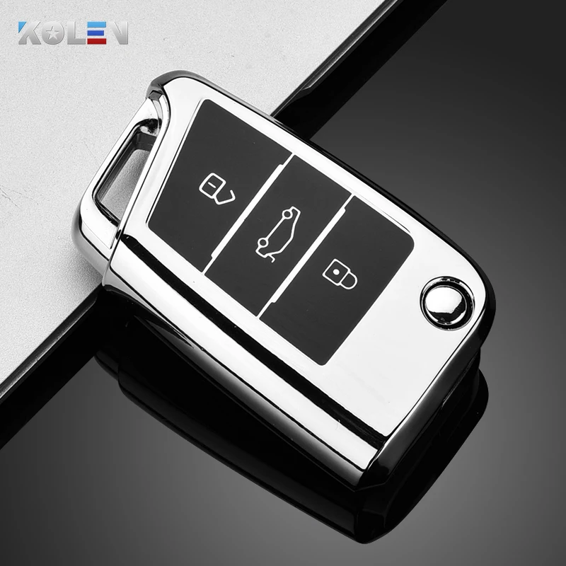 

Мягкий чехол из ТПУ для автомобильного дистанционного ключа для Volkswagen VW Golf 7 MK7 GTI для Skoda Octavia A7 Seat Ibiza Leon FR 2 Aztec Altea
