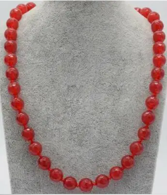 

Мода 10 мм натуральный граненый красный нефрит круглое ожерелье из бус из драгоценного камня AAA