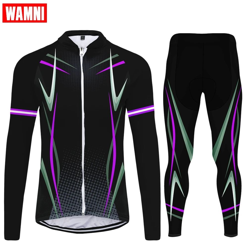 Женский комплект из джерси и брюк WAMNI с длинным рукавом | Спорт развлечения