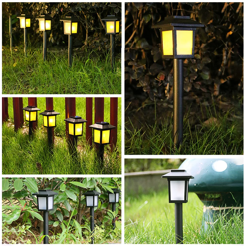 

LED Solar Ground Light Stand Flame Torch Stake Fairy Lamp Garden Balcony Street Decor Outdoor Lighting Supplies