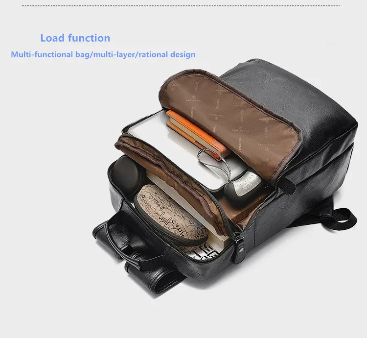 2019 хит! Модный Дорожный рюкзак для женщин и мужчин школьные мужские кожаные