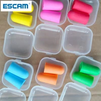 escam soft foam anti nosie earplugs ear protector plugs anti sound noise protection for travel sleeping noise reduction