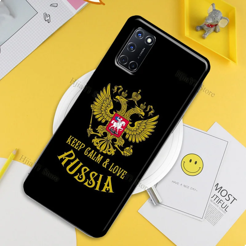 Чехол с гербом Российской империи для OPPO A9 A5 A53 A31 2020 A52 A72 A15 A83 A91 A93 A5S Find X3 Pro Reno 2 Z -