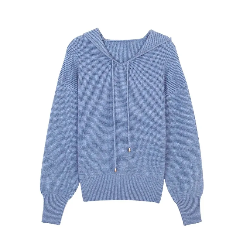 DISIMAN негабаритный свитер зимняя одежда женские штаны карго женский костюм из