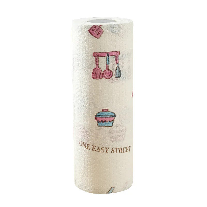 

Disposable kitchen Dishcloth Non-woven Fabric Washable Reusable Cleaning Cloth Absorbent Paper Rag