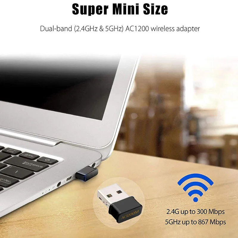 Беспроводной Wi Fi адаптер 1200 Мбит/с USB 2 4 Dongle G/стандартная сеть стабильного сигнала