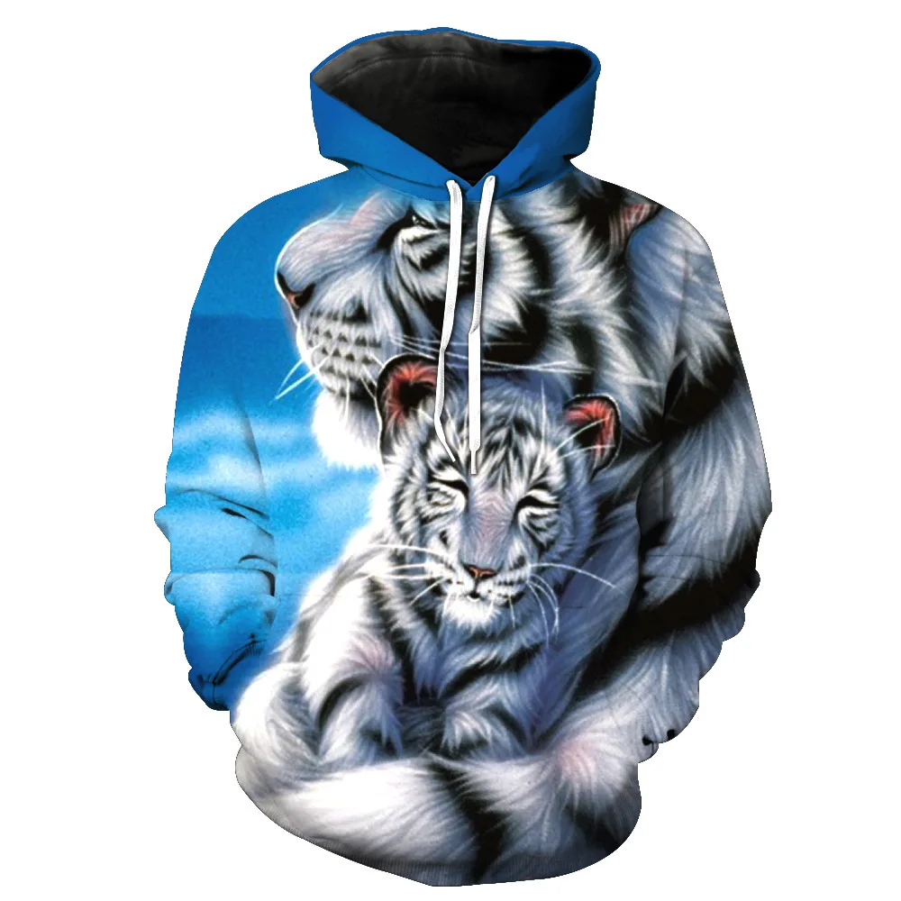 

Wild Wolf Animal Hoodie Fashion Autumn And Winter New Sports Shirt Men And Women All-Match The Same Style Couple Models