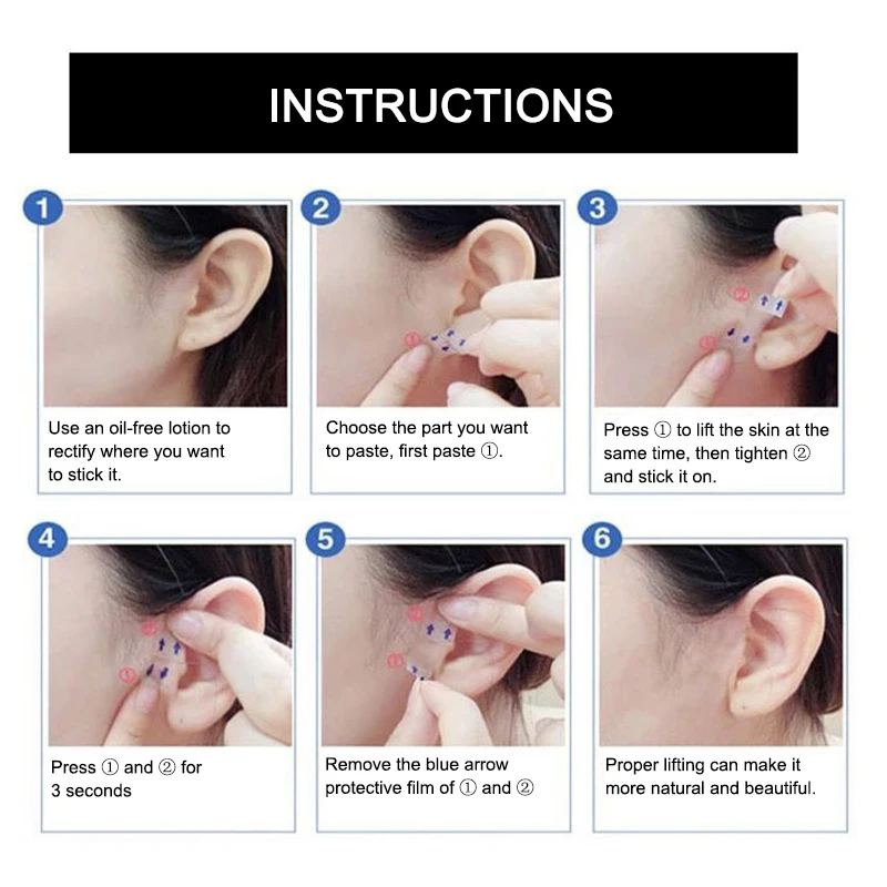 40 шт./кор. v образный лифтинг лица тонкий Стикеры s Невидимый Для женщин макияжа