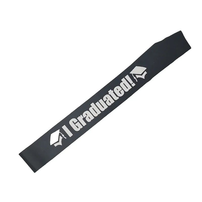 5 шт. пояс для выпускного вечера черный I Градуированные буквы этикет ленты
