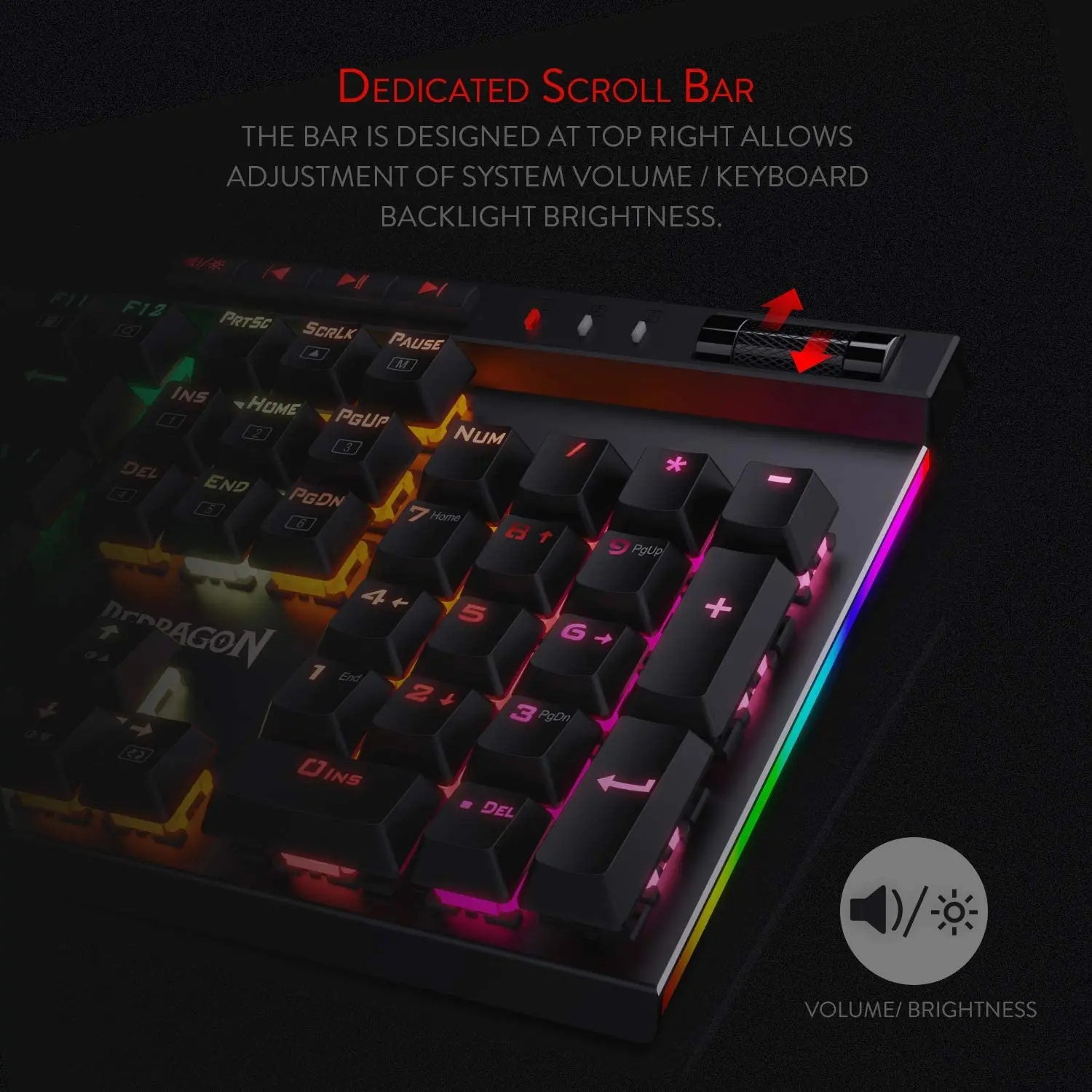 Игровая клавиатура Redragon K580 VATA RGB механическая с подсветкой светодиодный 115 клавиш