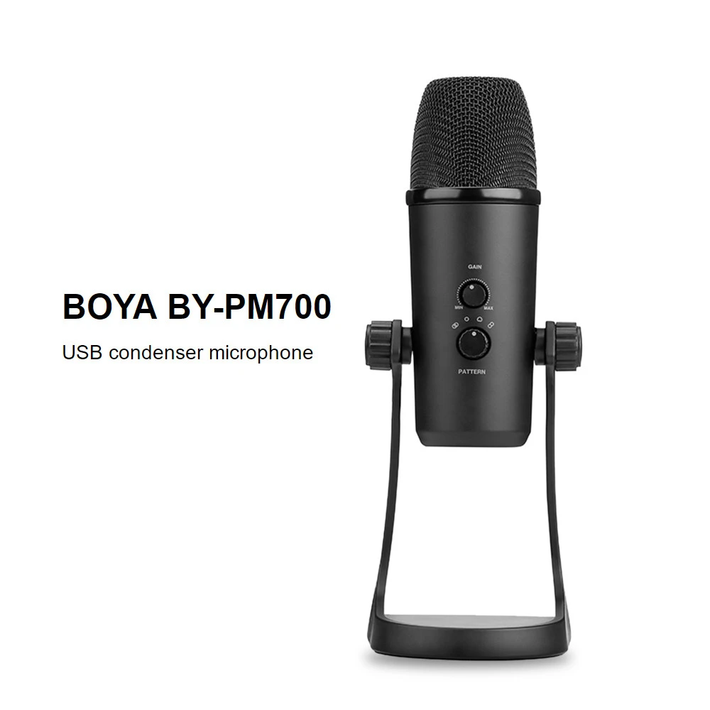 BOYA BY-PM700 USB конденсаторный микрофон с гибким полярным рисунком для компьютерной