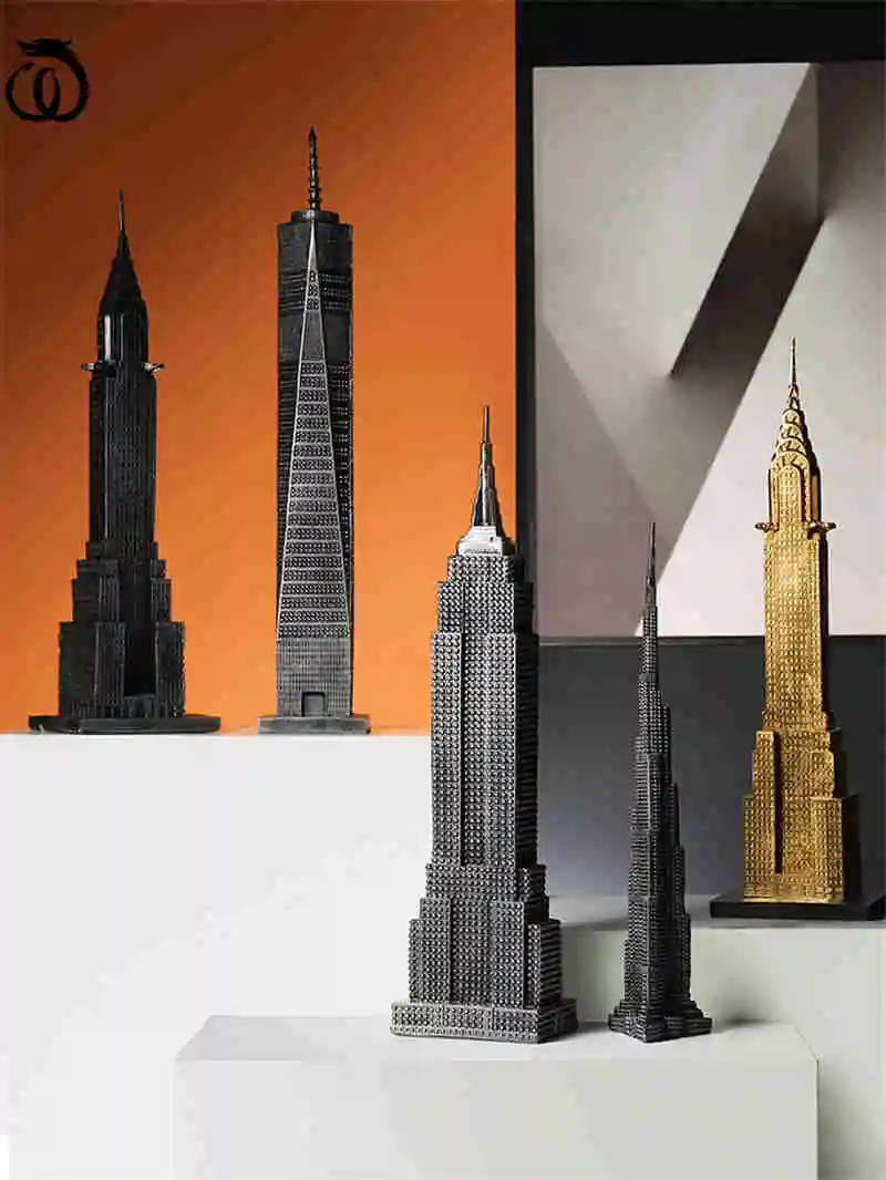 

Знаменитая Художественная Скульптура, декоративная абстрактная Строительная статуэтка, Статуэтка из смолы, ремесло, Роскошный домашний де...