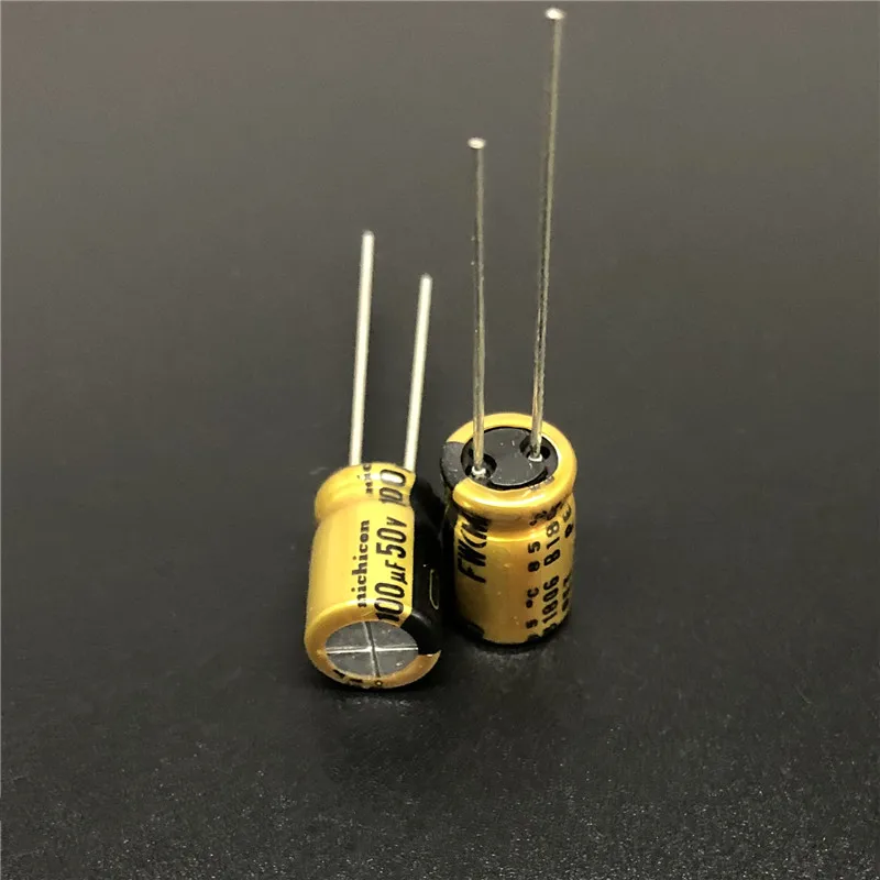 5 шт./50 шт. 100 мкФ 50В NICHICON FW серия 8х11 мм 50в100уф HIFI аудио алюминиевый