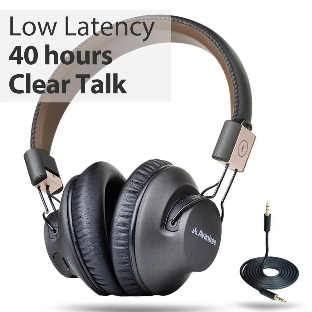 Avantree прослушивание Pro 40 H Bluetooth Накладные наушники гарнитура с микрофоном для Офис