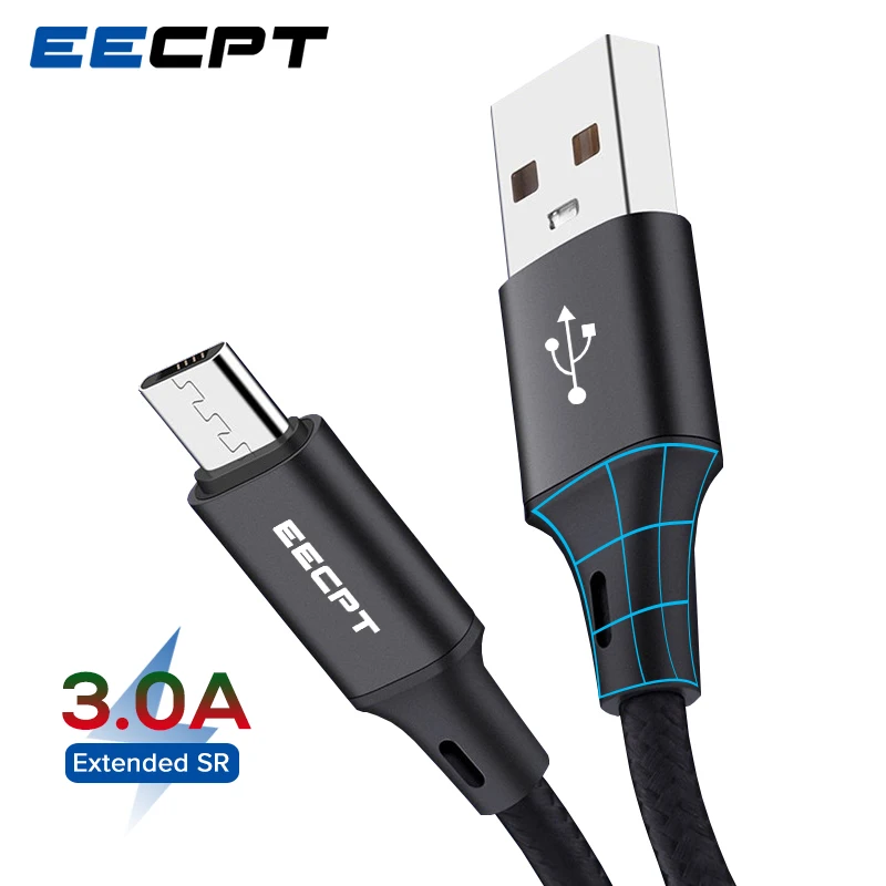 EECPT Micro USB кабель для Xiaomi Redmi Note 5 Pro Быстрая зарядка провода Android шнур Мобильный