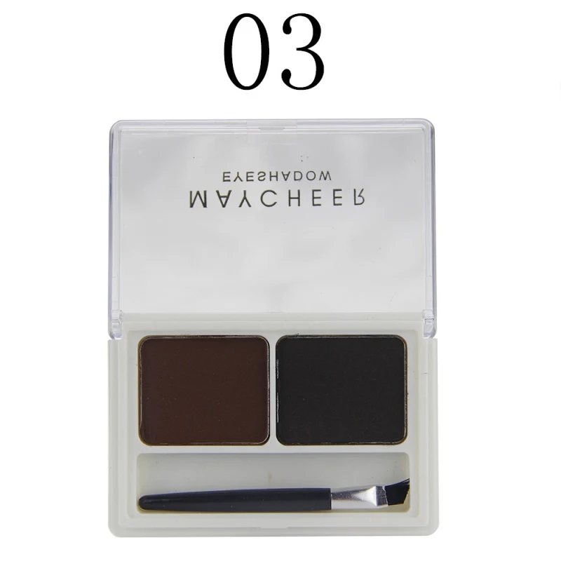 Новый 2 цветный профессиональный набор для макияжа бровей пудра палитра теней