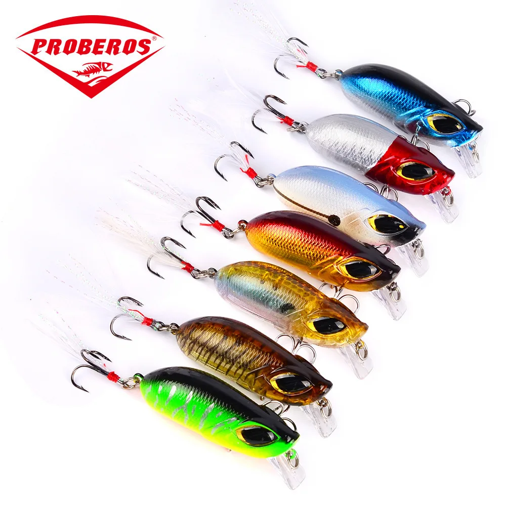 55 мм/8g искусственный блесна жесткая приманка для рыбалки воблер Crankbait 3D глаза