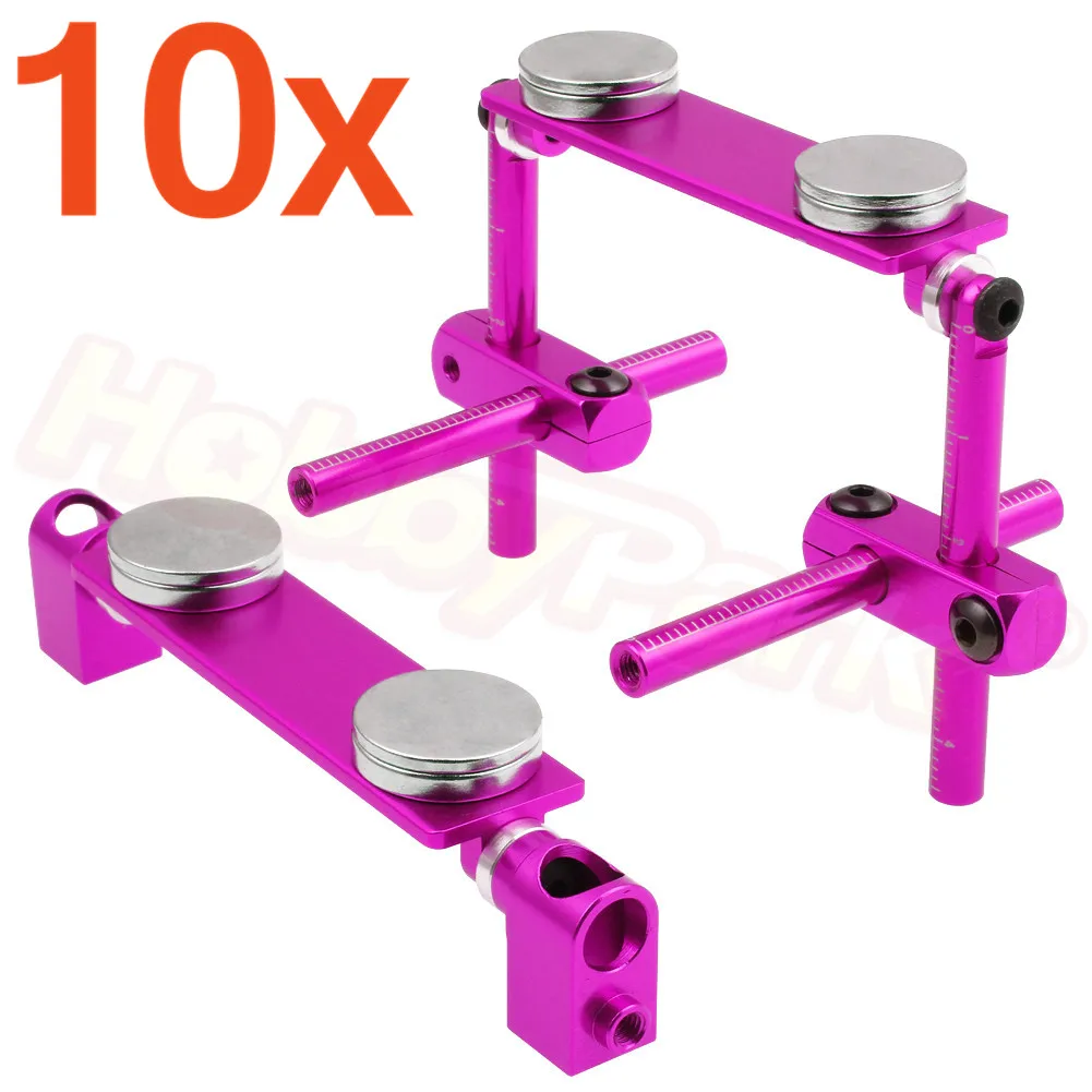 10 комплектов CNC алюминиевый Магнитный Невидимый корпус для 1/10 RC моделей