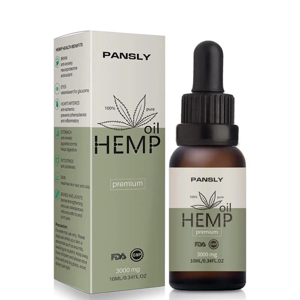 Яркое Гламурное органическое из конопляных семян масла массаж для снятия боли