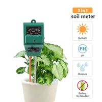1pc 3 in 1 soil moisture sunlight ph meter hygrometer digital tester for plants flowers acidity moisture measurement garden tool
