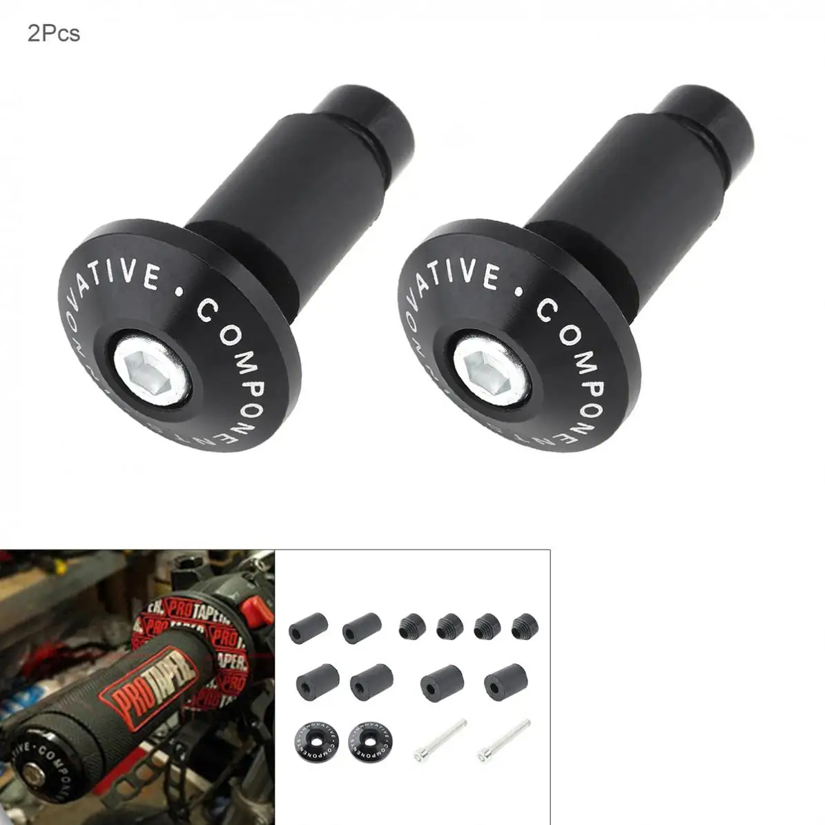 2 шт. рукоятка Руля Мотоцикла рычаг торцевого наконечника ручка Антивибрационная