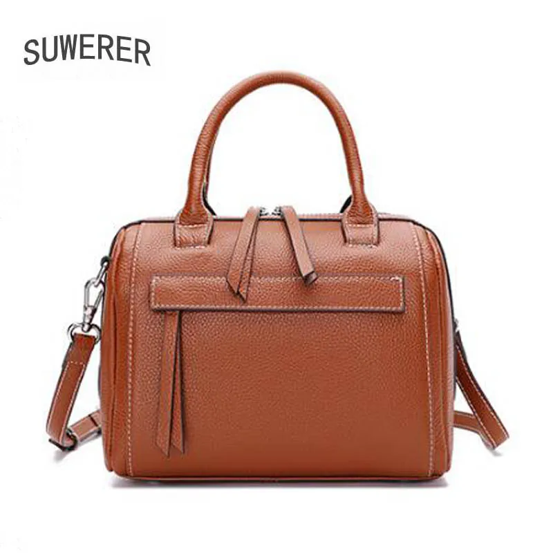 

Genuine leather HandBags Fashion Bag Women 2022 New Real Cowhide Leather Shoulder Crossbody shoulder bag portable Boston bag