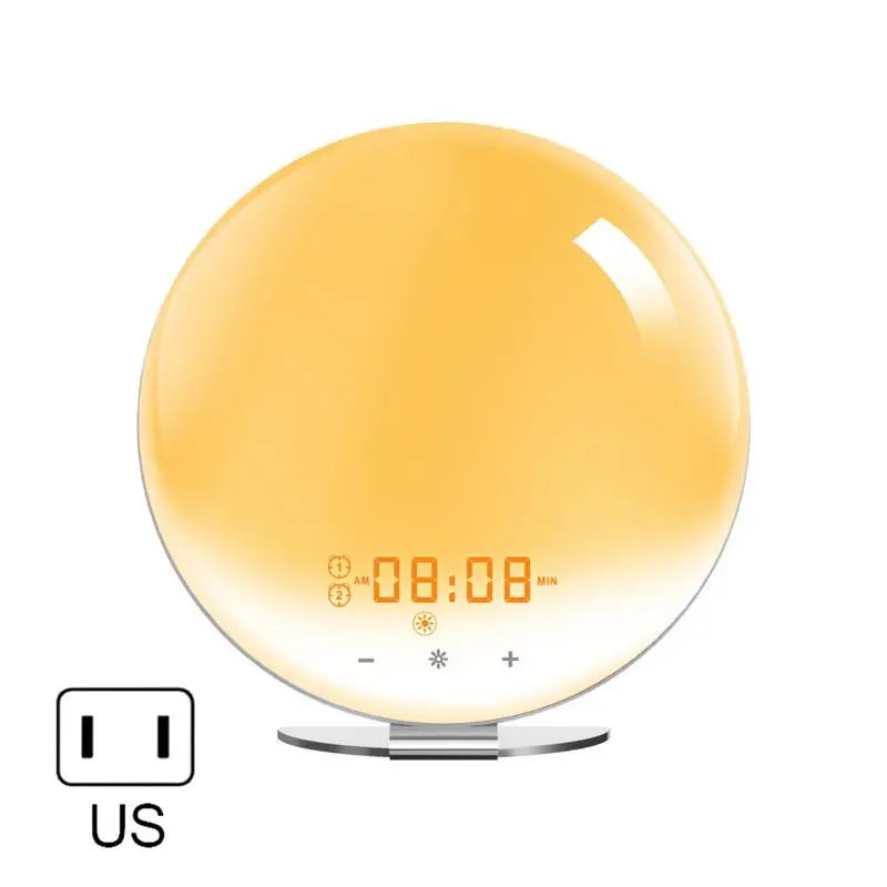 

4Specifications Smart Wake Up Light Simulation Alarm Clock Personalized Alarm Clock Setting For Convenient Bedroom Home Decor