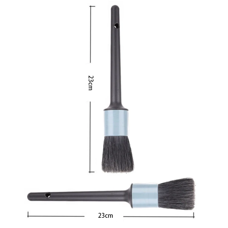 Small brush No. 18 Автомобильная натуральная детальная кисть для очистки волос, щетки для волос, авто детали, инструменты, продукция, колеса, приборная панель для автомобиля, аксессуары для укладки - Цвет: Small brush No. 18