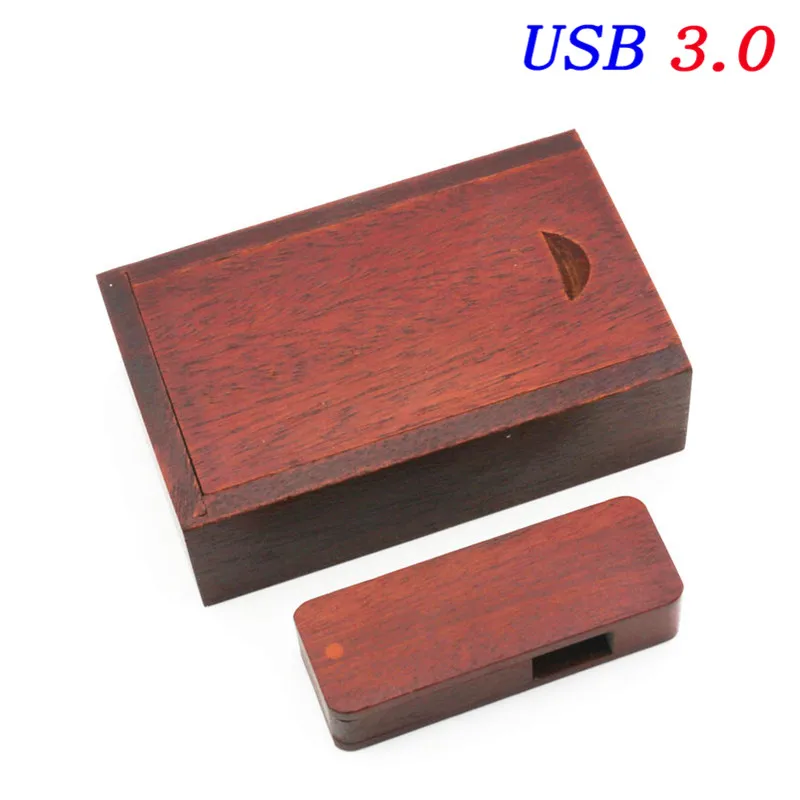 JASTER USB 3,0 Натуральные Деревянные USB+ упаковочная коробка USB флеш-накопитель деревянная Флешка 4G 8GB 16GB 32GB u диск фотографии свадебные подарки - Цвет: Red wood