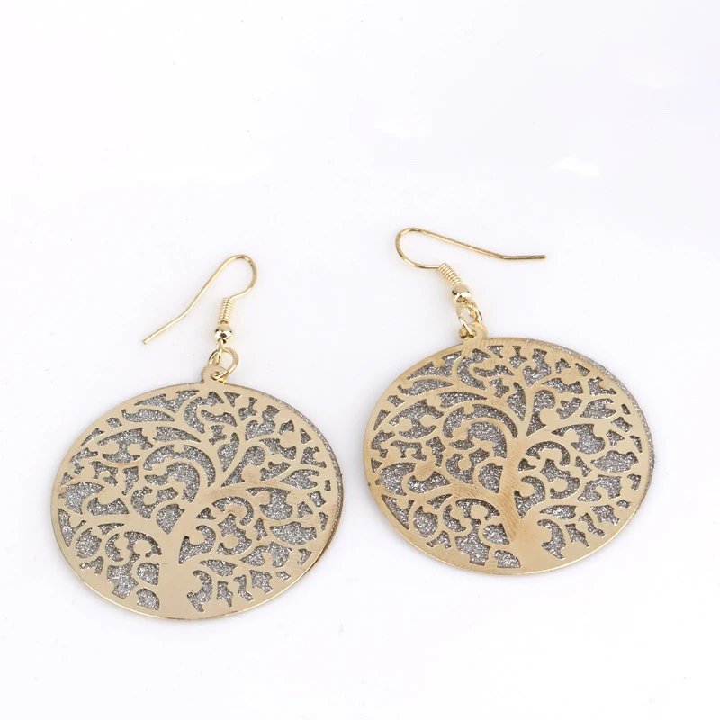 Классические серьги-подвески золотистого и серебряного цветов для женщин