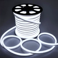 eu 220v led neon strip smd2835 120ledsm waterproof outdoor neon rope white warm white flexible led strip light ribbon tape