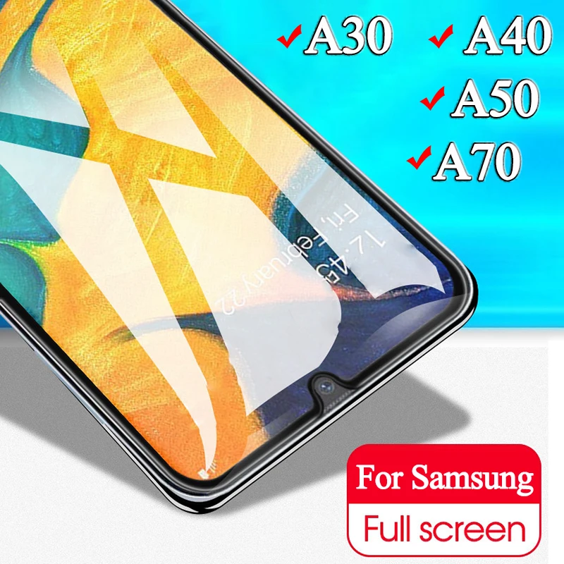 Защитное стекло закаленное для Samsung A30/A40/A50/A70/A20/M30 | Мобильные телефоны и