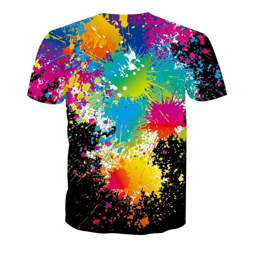 

KISSQIQI Men T Shirt 3D print T-shirt Summer Casual Top New Men's Fashion T-shirt short sleeve O-neck T-shirt Asian S-3XL